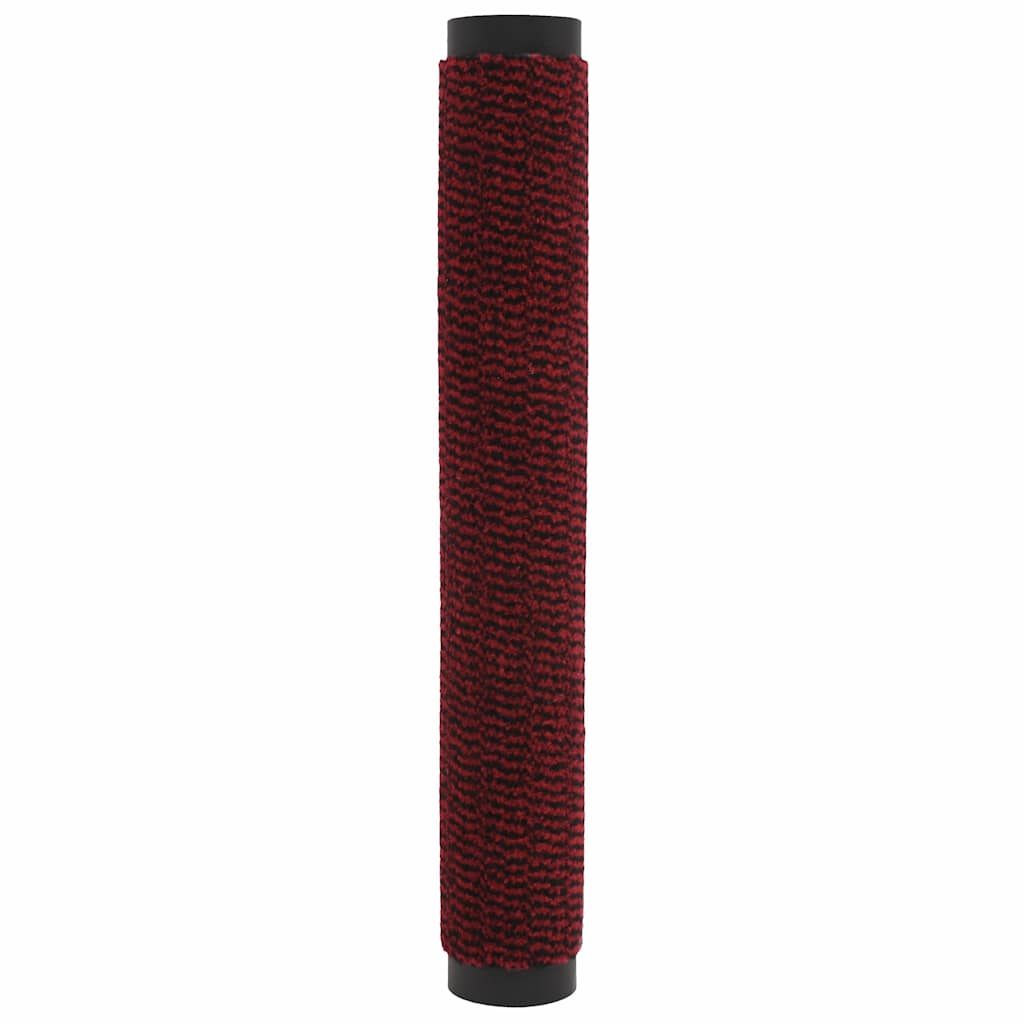 vidaXL Dust Control Mats 2 pcs Rectangular Tufted 60x90 cm Red