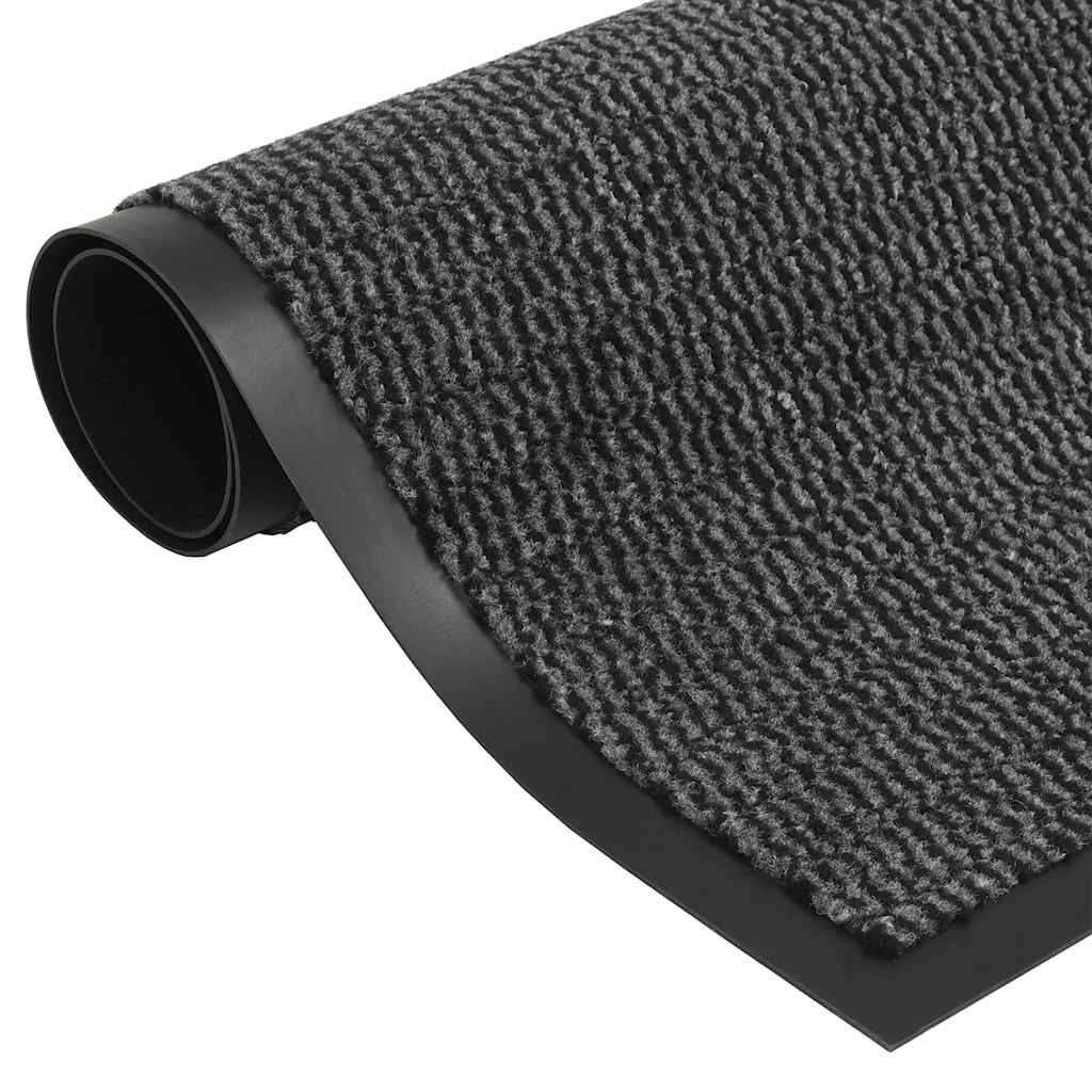 vidaXL Dust Control Mats 2 pcs Rectangular Tufted 80x120 cm Anthracite