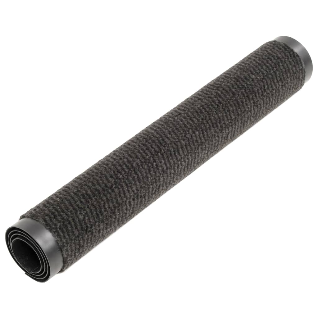 vidaXL Dust Control Mats 2 pcs Rectangular Tufted 80x120 cm Black