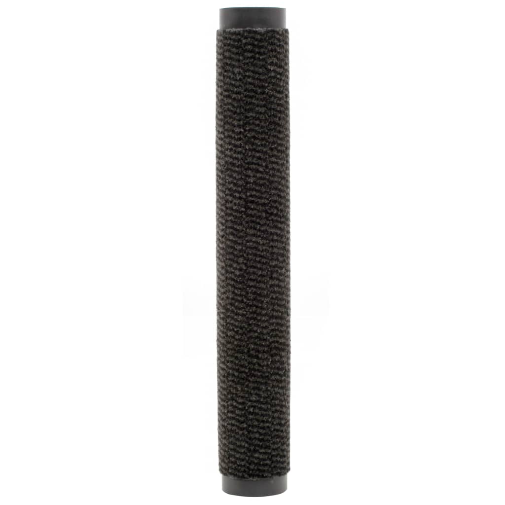 vidaXL Dust Control Mats 2 pcs Rectangular Tufted 80x120 cm Black