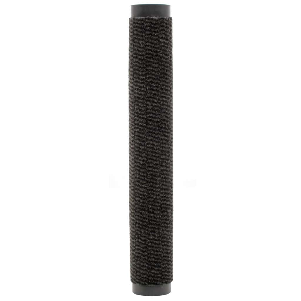 vidaXL Dust Control Mats 2 pcs Rectangular Tufted 80x120 cm Black