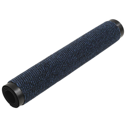 vidaXL Dust Control Mats 2 pcs Rectangular Tufted 80x120 cm Blue