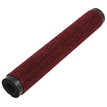 vidaXL Dust Control Mats 2 pcs Rectangular Tufted 90x150 cm Red