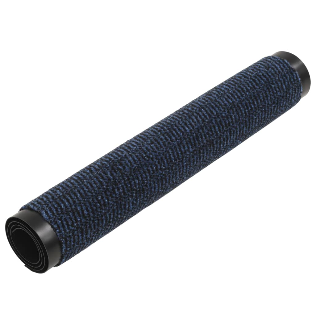 vidaXL Dust Control Mats 2 pcs Rectangular Tufted 90x150 cm Blue