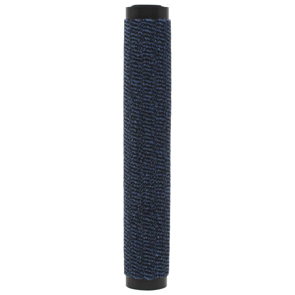 vidaXL Dust Control Mats 2 pcs Rectangular Tufted 90x150 cm Blue