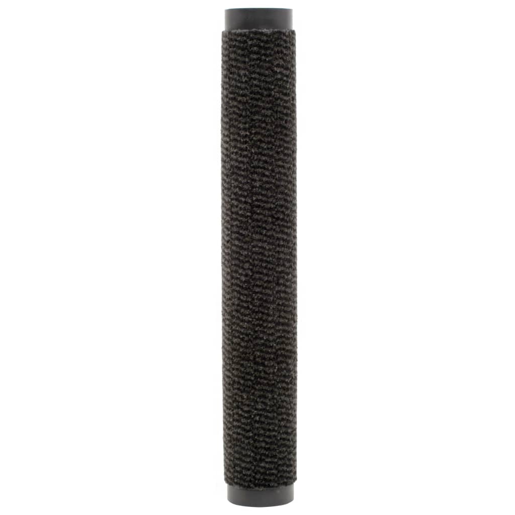 vidaXL Dust Control Mats 2 pcs Rectangular Tufted 120x180 cm Black
