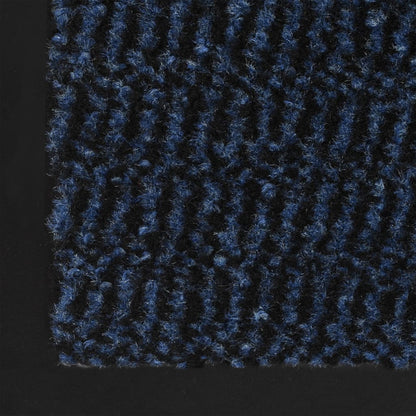 vidaXL Dust Control Mats 2 pcs Rectangular Tufted 120x180 cm Blue