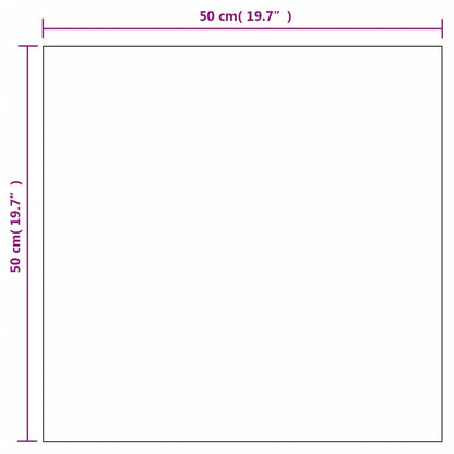 vidaXL Wall Mirrors 2 pcs 50x50 cm Square Glass