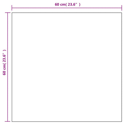 vidaXL Wall Mirrors 2 pcs 60x60 cm Square Glass