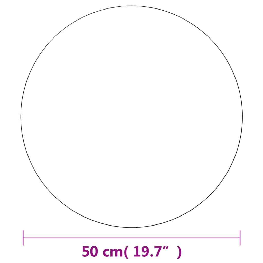 vidaXL Wall Mirrors 2 pcs 50 cm Round Glass