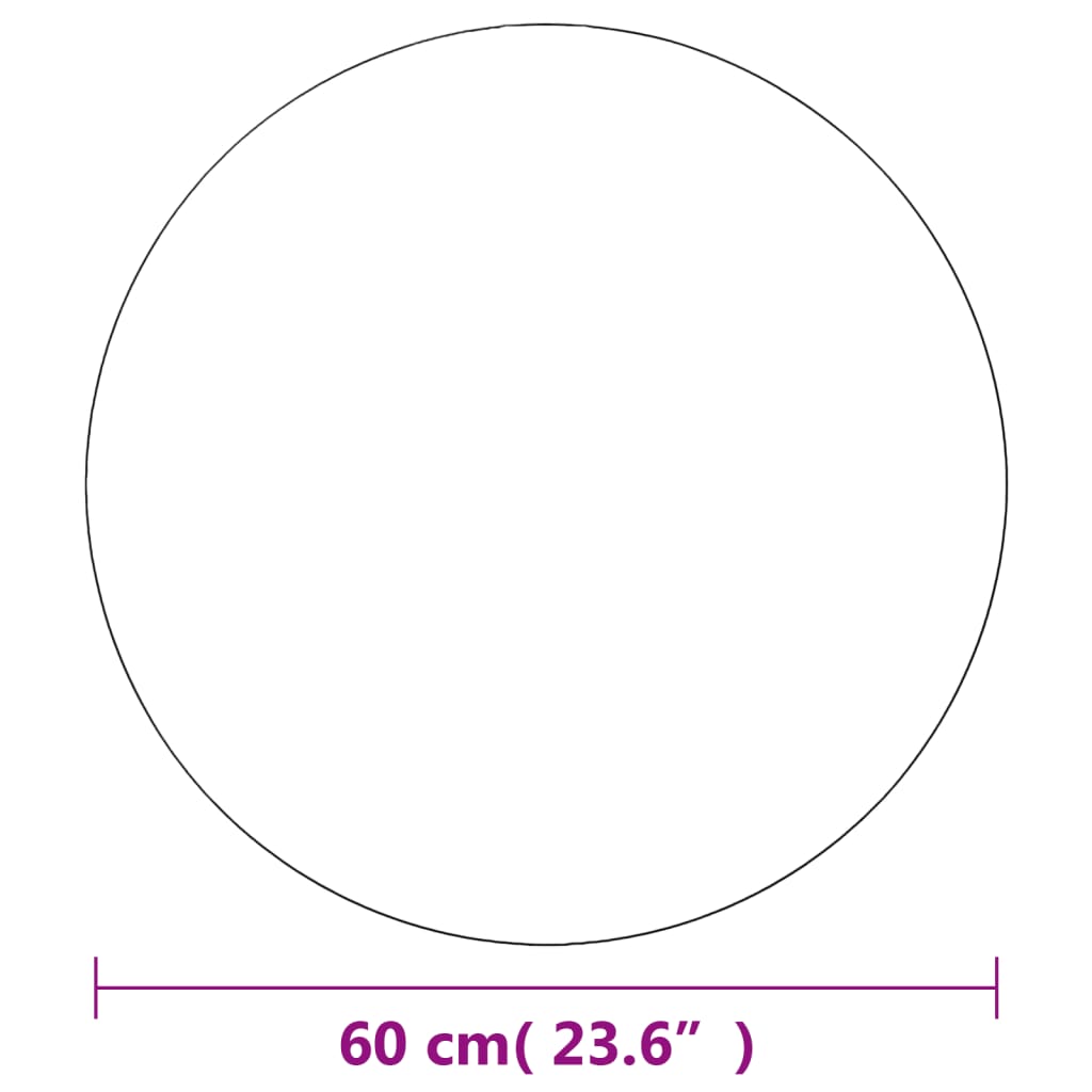 vidaXL Wall Mirrors 2 pcs 60 cm Round Glass