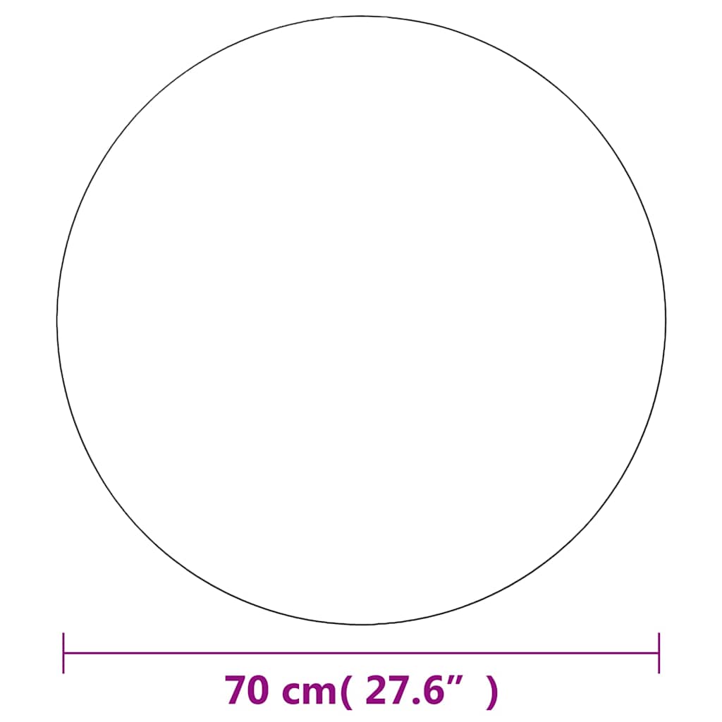 vidaXL Wall Mirrors 2 pcs 70 cm Round Glass