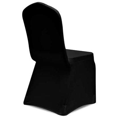 vidaXL Chair Cover Stretch Black 18 pcs