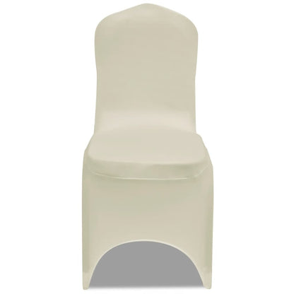 vidaXL Chair Cover Stretch Cream 30 pcs