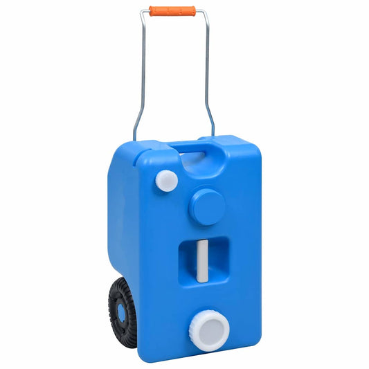 30131 vidaXL Wheeled Water Tank for Camping 25 L Blue