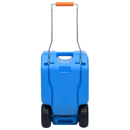 vidaXL Wheeled Water Tank for Camping 25 L Blue