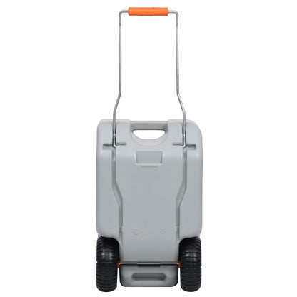 vidaXL Wheeled Water Tank for Camping 25 L Grey