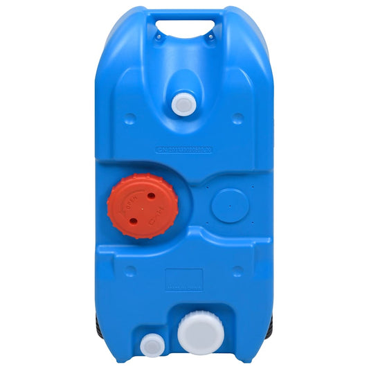 30133 vidaXL Wheeled Water Tank for Camping 40 L Blue