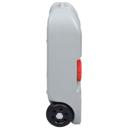 vidaXL Wheeled Water Tank for Camping 40 L Grey