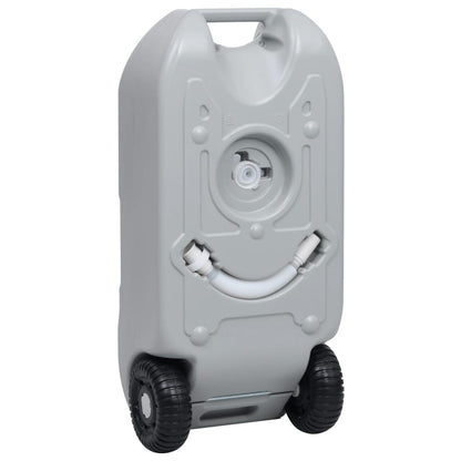 vidaXL Wheeled Water Tank for Camping 40 L Grey