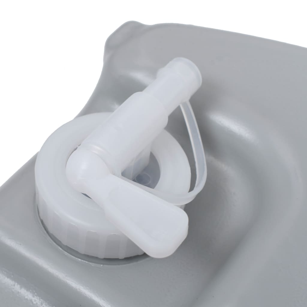 vidaXL Wheeled Water Tank for Camping 40 L Grey