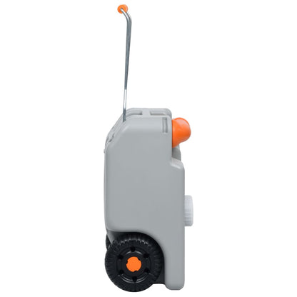 vidaXL Wheeled Water Tank for Camping 25 L Grey