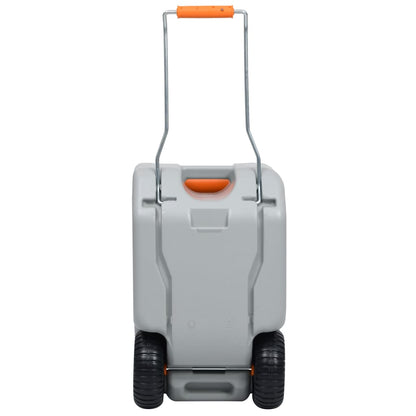 vidaXL Wheeled Water Tank for Camping 25 L Grey