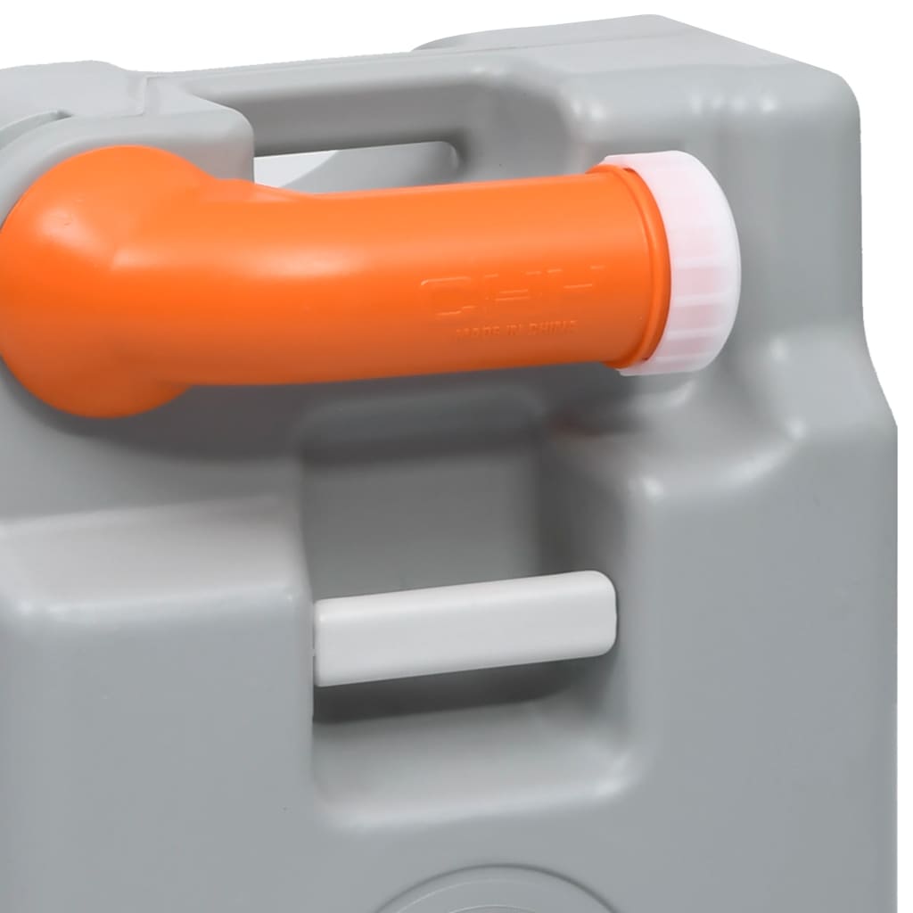 vidaXL Wheeled Water Tank for Camping 25 L Grey