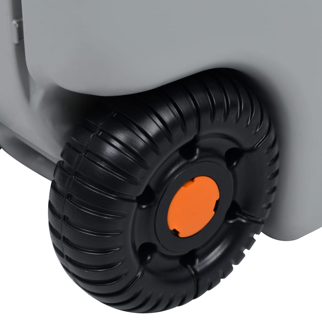 vidaXL Wheeled Water Tank for Camping 25 L Grey