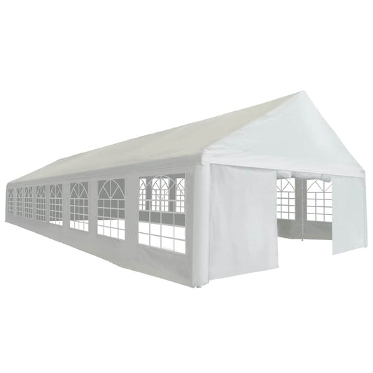 vidaXL Party Tent | White | Polyethylene, Powder-Coated Steel | Large