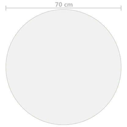 vidaXL Table Protector Matt Ø 70 cm 1.6 mm PVC