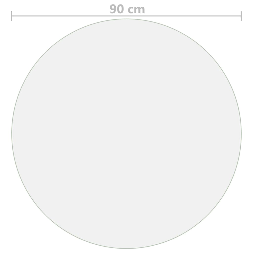 vidaXL Table Protector Matte Ø 90 cm 2 mm PVC