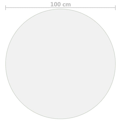 vidaXL Table Protector Matte Ø 100 cm 1.6 mm PVC