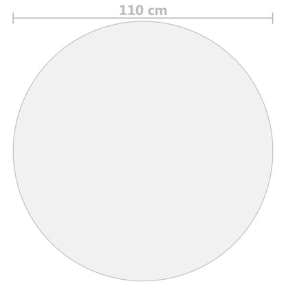 vidaXL Table Protector Matte Ø 110 cm 2 mm PVC