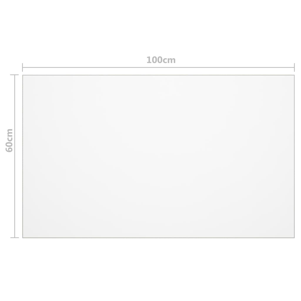 vidaXL Table Protector Matt 100x60 cm 1.6 mm PVC