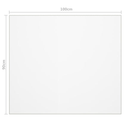 vidaXL Table Protector Transparent 100x90 cm 1.6 mm PVC