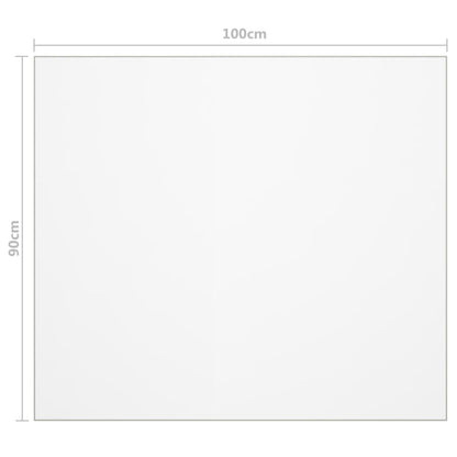 vidaXL Table Protector Matt 100x90 cm 1.6 mm PVC