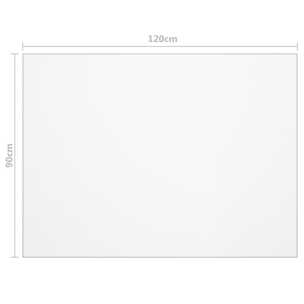 vidaXL Table Protector Matt 120x90 cm 1.6 mm PVC