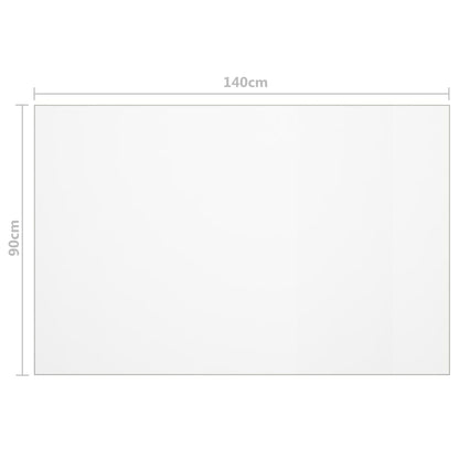 vidaXL Table Protector Matt 140x90 cm 1.6 mm PVC