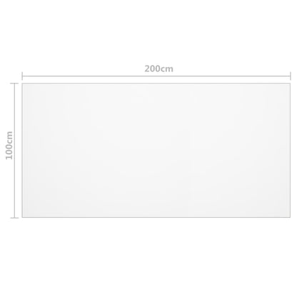 vidaXL Table Protector Transparent 200x100 cm 1.6 mm PVC