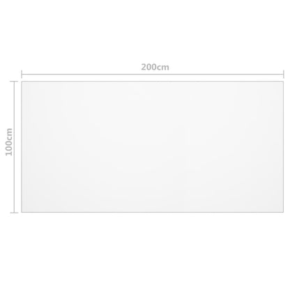vidaXL Table Protector Matt 200x100 cm 1.6 mm PVC