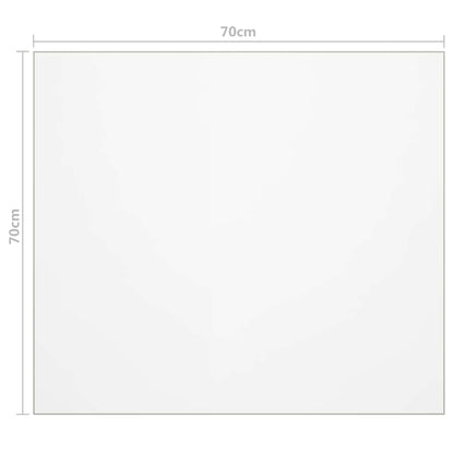 vidaXL Table Protector Transparent 70x70 cm 1.6 mm PVC