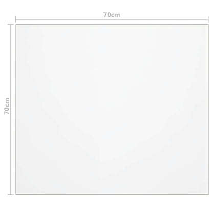 vidaXL Table Protector Matt 70x70 cm 1.6 mm PVC