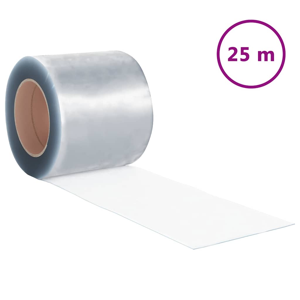 288281 vidaXL Strip Curtain Roll PVC 1,6 mm x 200mm 25 m