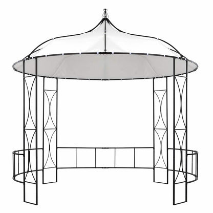 310030 vidaXL Gazebo 300x290 cm White Round