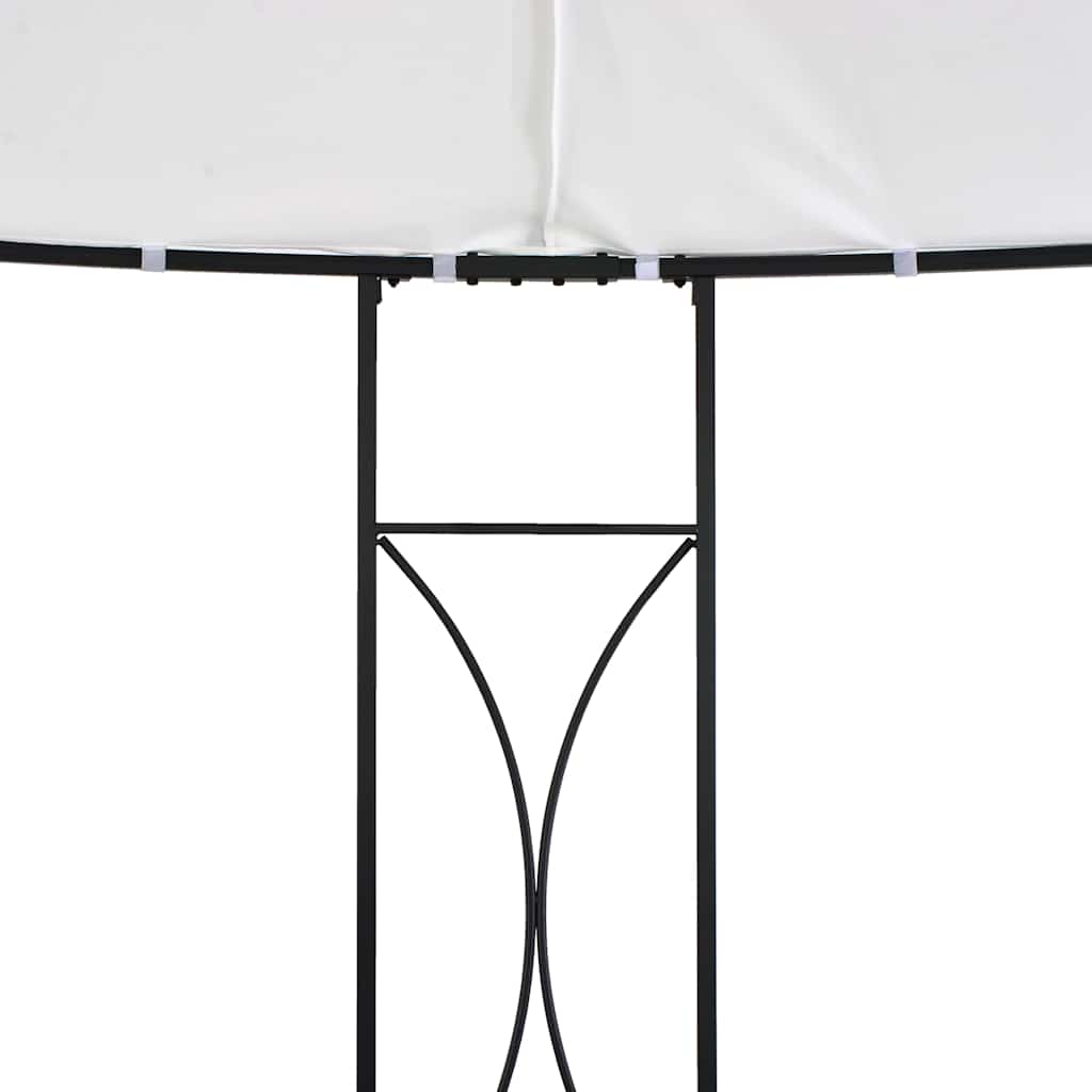 310030 vidaXL Gazebo 300x290 cm White Round