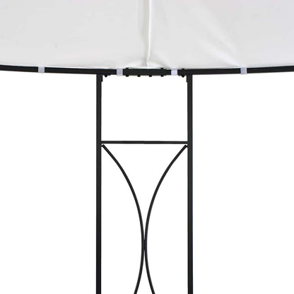 310030 vidaXL Gazebo 300x290 cm White Round