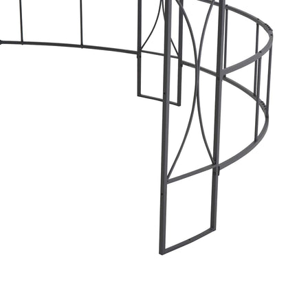 310030 vidaXL Gazebo 300x290 cm White Round