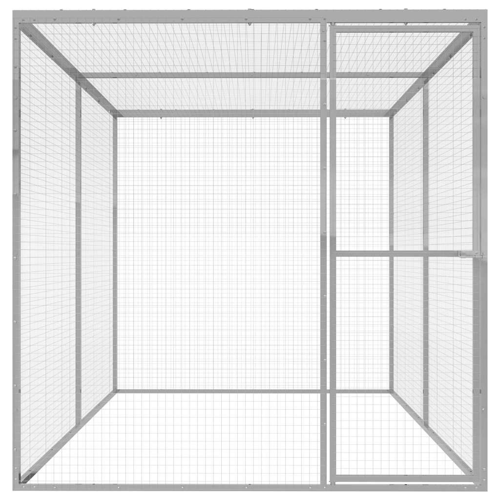 vidaXL Cat Cage 3x1.5x1.5 m Galvanised Steel