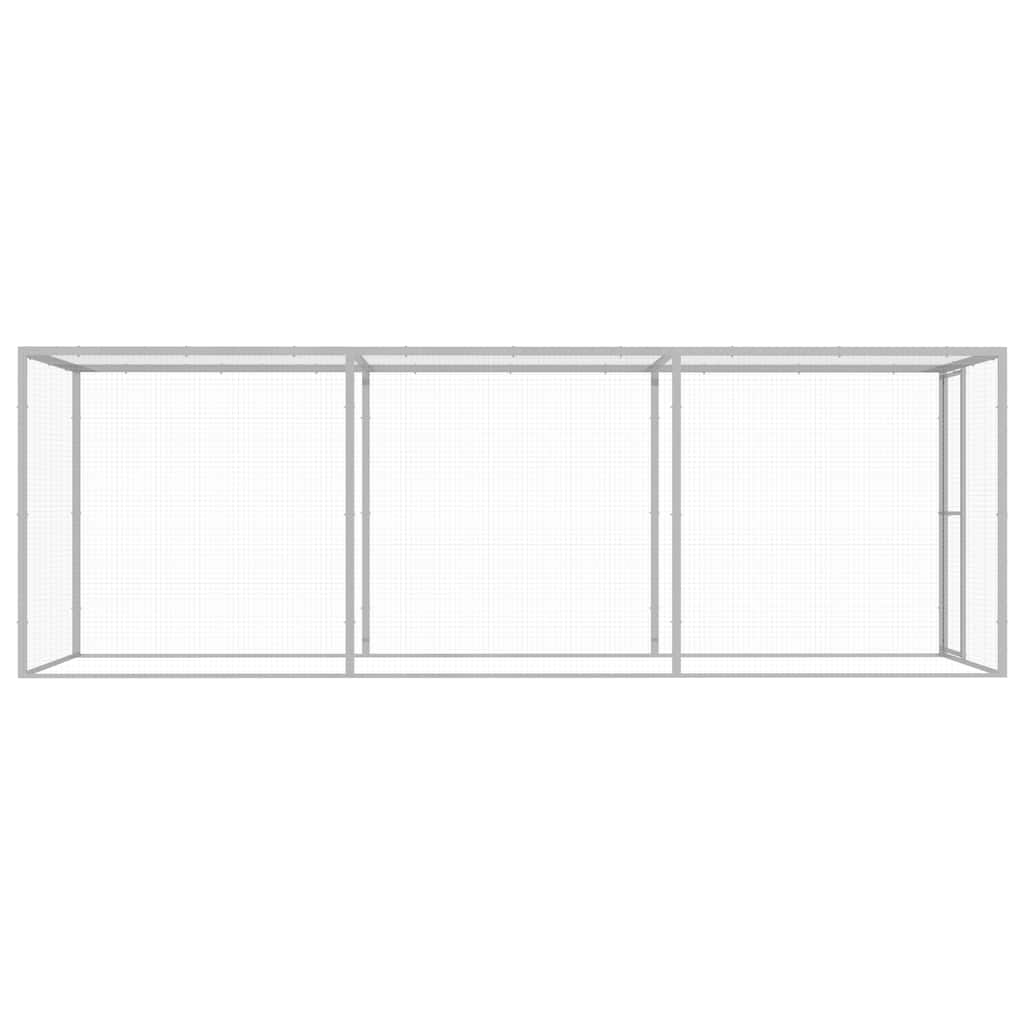 vidaXL Cat Cage 4.5x1.5x1.5 m Galvanised Steel